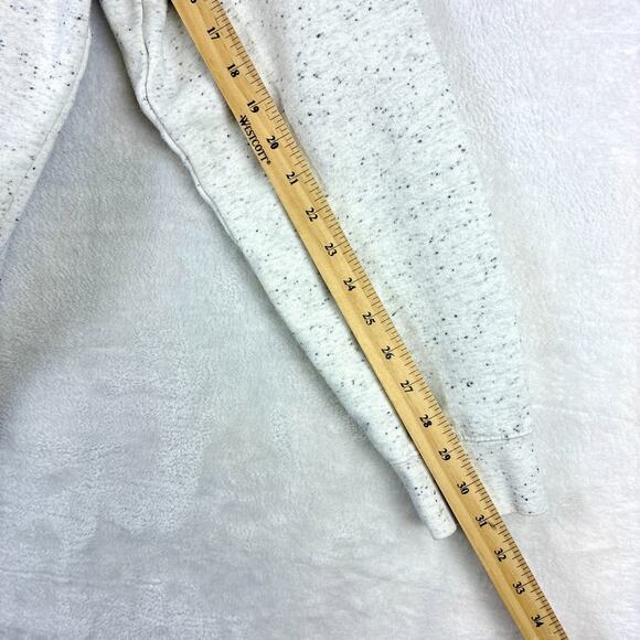 Glossier Hoodie Womens S White Speckled Classic Streetwear Preppy Gym - Picture 6 of 10